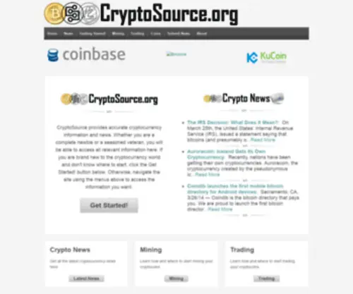 CRYptosource.org(Your Source For Crypto) Screenshot