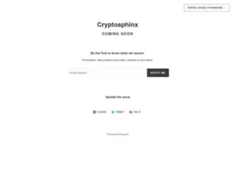 CRYptosphinxDesigns.com(Please Log In) Screenshot