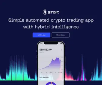 CRYptostoic.com(AI Crypto Trading App) Screenshot