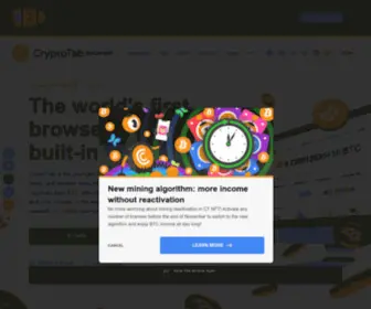 CRYptotabbrowser.com(Cryptotab browser) Screenshot