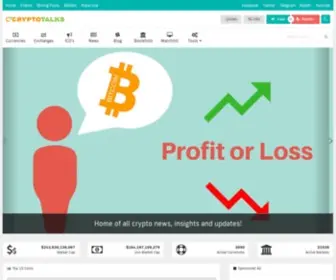 CRYptotalks.net(Crypto Talks shows the most accurate crypto live prices) Screenshot