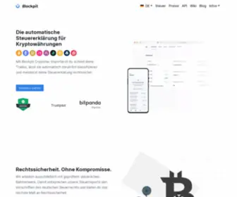 CRYptotax.io(Steuer auf Bitcoin und andere Kryptowährungen) Screenshot