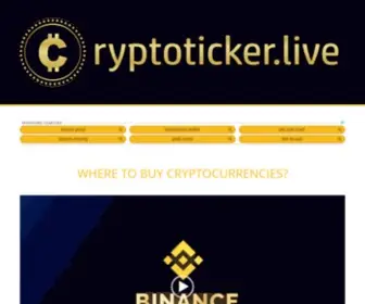 CRYptoticker.live(All About Crypto Currencies in Real) Screenshot