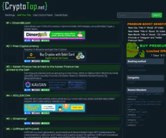 CRYptotop.net(Top Crypto Rankings) Screenshot