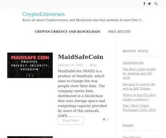 CRYptouniverses.com(Cryptouniverses blog) Screenshot