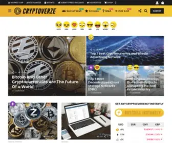 CRYptoverze.com(The Leading Cryptocurrency Community) Screenshot