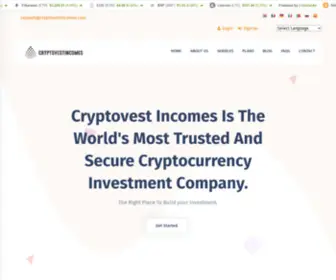 CRYptovestincomes.com(Cryptovest Incomes) Screenshot