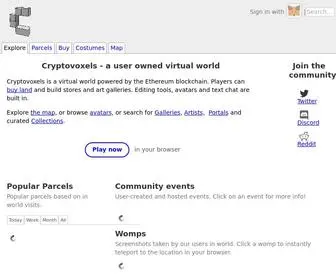 CRYptovoxels.com(Ethereum Virtual World) Screenshot