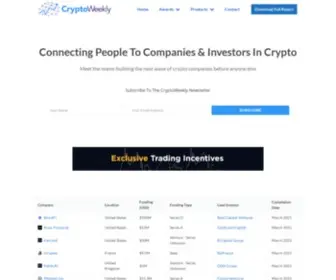 CRYptoweekly.co(Crypto company) Screenshot