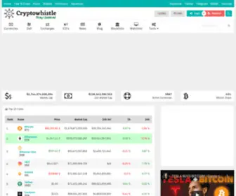 CRYptowhistle.com(CryptoWhistle) Screenshot