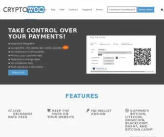 CRYptowoo.com(Bitcoin and Altcoin payments for WooCommerce) Screenshot