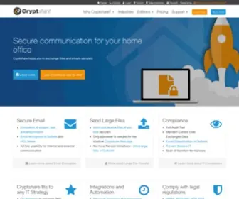 CRYPTshare.com(Security made easy) Screenshot