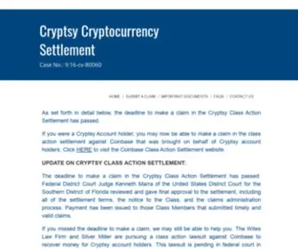 CRYPTSysettlement.com(CRYPTSysettlement) Screenshot