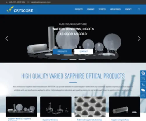 CRYscore.com(CRYSCORE OPTOELECTRONIC) Screenshot