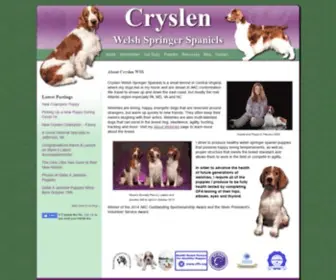 CRYslen.com(Cryslen welsh springer spaniels) Screenshot