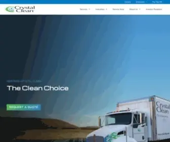 CRYstal-Clean.com(Crystal-Clean offers environmental products and services including) Screenshot