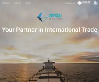 CRYstal-Maritime.com(Crystal Maritime) Screenshot