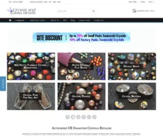 CRYstalandglassbeads.com(Swarovski Crystals and Glass Beads UK) Screenshot