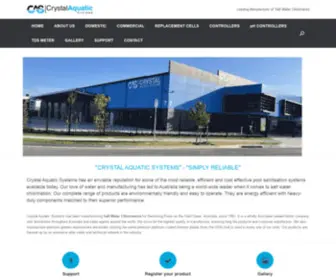 CRYstalas.com(Leading manufacturer of Salt Water Chlorinators) Screenshot