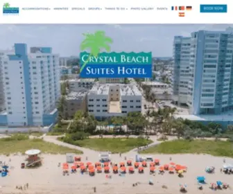 CRYstalbeachsuites.com(Crystal Beach Suites Hotel) Screenshot