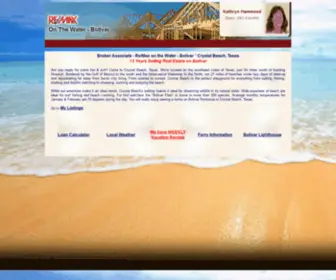 CRYstalbeachtexasforsale.com(Kathy Hammond Real Estate Sales) Screenshot