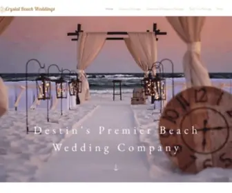 CRYstalbeachweddings.com(Destin Beach Weddings) Screenshot