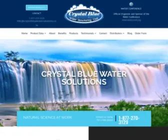 CRYstalbluewatersolutions.com(Crystal Blue Water Solutions) Screenshot