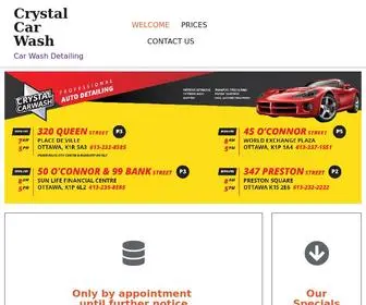 CRYstalcarwash.ca(Crystal Car Wash) Screenshot