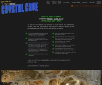 CRYstalcavepa.com(Historic Crystal Cave) Screenshot