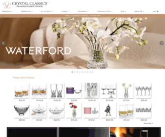 CRYstalclassics.com(Waterford Crystal) Screenshot