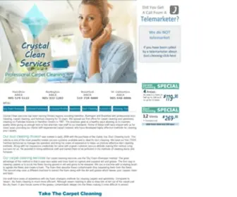 CRYstalcleanservices.ca(Crystal Clean Services) Screenshot