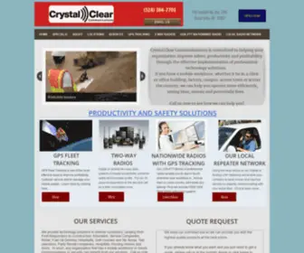 CRYstalclearcomm.com(Gps Fleet Tracking Systems) Screenshot