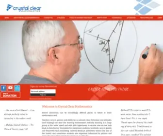 CRYstalclearmaths.com(Crystal Clear Mathematics) Screenshot