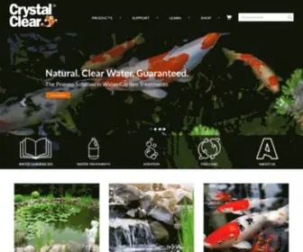CRYstalclearpond.com(Water Garden & Koi Pond Supplies) Screenshot