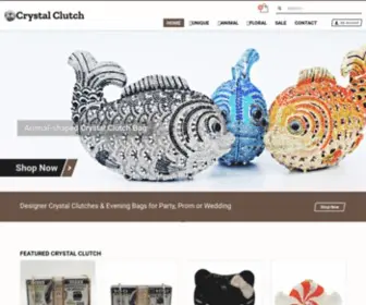 CRYstalclutch.com(Designer Crystal Clutches & Evening Bags) Screenshot