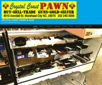 CRYstalcoastpawn.com(Crystal Coast Pawn & Guns Morehead City NC 28557) Screenshot