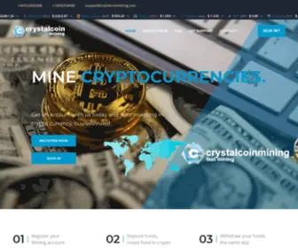 CRYstalcoinmining.com(CRYSTAL COIN MINING) Screenshot