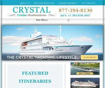 CRYstalcruisedestinations.com(Crystal Cruise Luxury Line) Screenshot