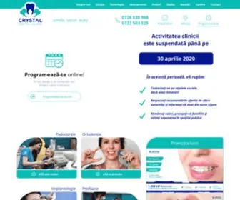 CRYstaldentalclinic.ro(Clinică stomatologică) Screenshot