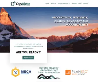 CRYstalean.com.au(Crystalean are your experts in process improvement) Screenshot