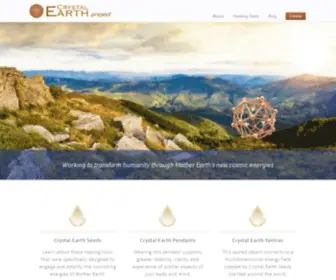 CRYstalearthproject.org(The Crystal Earth Project) Screenshot