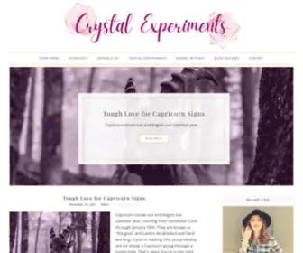 CRYstalexperiments.com(Crystal Experiments) Screenshot