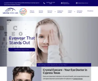 CRYstaleyecare.com(Crystal Eyecare) Screenshot