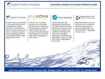 CRYstalfiltration.com(Crystal Filtration) Screenshot