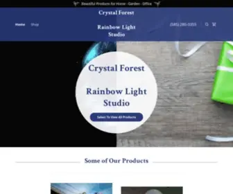 CRYstalforestgifts.com(Crystal Forest GiftsA Magical Shopping Site) Screenshot