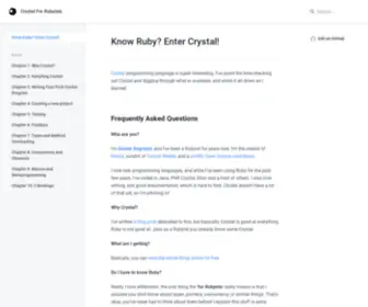 CRYstalforrubyists.com(Enter Crystal) Screenshot