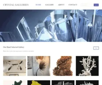 CRYstalgalleries.com(Minerals crystals fossils Lalique glass) Screenshot