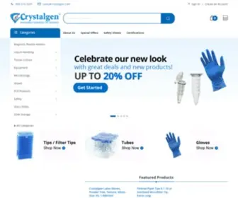 CRYstalgen.com(Home page) Screenshot