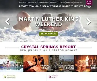 CRYstalgolfresort.com(Crystal Springs Resort) Screenshot