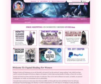 CRYstalhealingforwomen.com(Best Online Crystal Shop) Screenshot